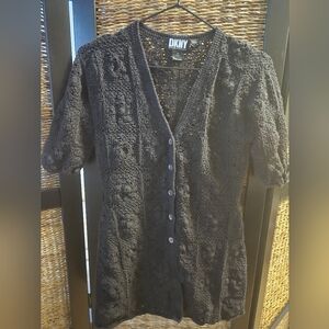 Crochet cardigan button up